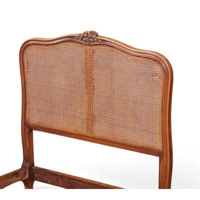 Antique French Provincial Caned Bedframe