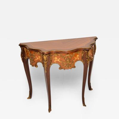 Antique French Serpentine Console Side Table