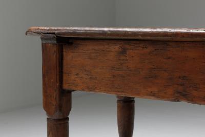 Antique French Side Table with Glowing Patina Early 1900s