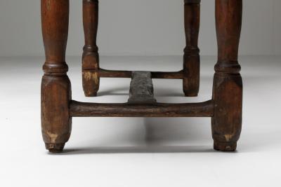 Antique French Side Table with Glowing Patina Early 1900s
