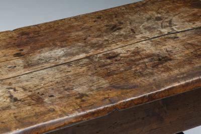 Antique French Side Table with Glowing Patina Early 1900s