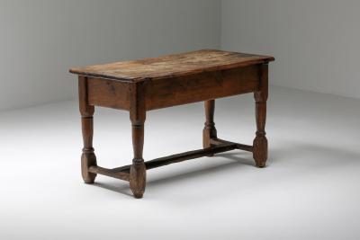 Antique French Side Table with Glowing Patina Early 1900s