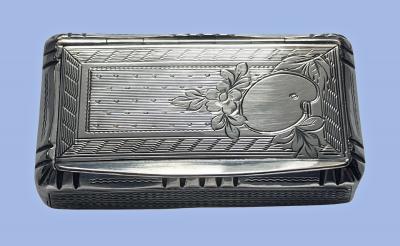 Antique French Silver Artist Palette Box Paris C 1890 Adolphe Frontin 