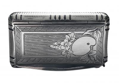 Antique French Silver Artist Palette Box Paris C 1890 Adolphe Frontin 