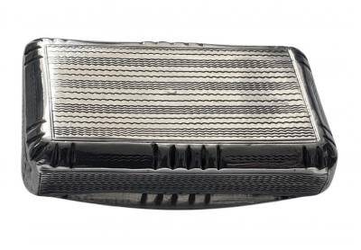 Antique French Silver Artist Palette Box Paris C 1890 Adolphe Frontin 