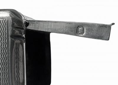 Antique French Silver Artist Palette Box Paris C 1890 Adolphe Frontin 