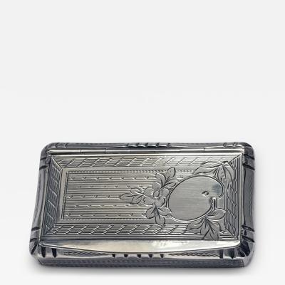 Antique French Silver Artist Palette Box Paris C 1890 Adolphe Frontin 