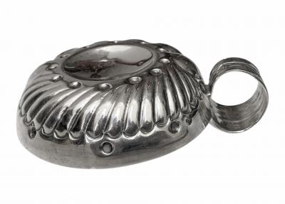 Antique French Silver Wine Taster Tastevin C 1845 Eugene Ferdinand Rion