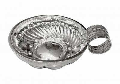 Antique French Silver Wine Taster Tastevin C 1845 Eugene Ferdinand Rion