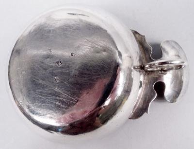 Antique French Silver Wine Taster with Scallop Shell Handle 18th C