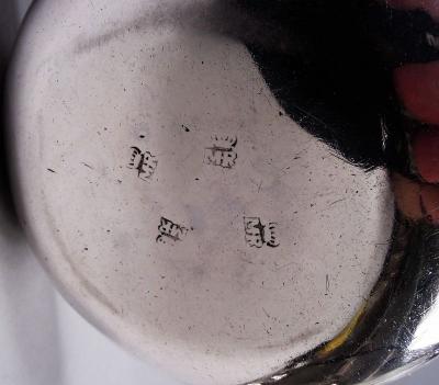 Antique French Silver Wine Taster with Snake Handle 18th C