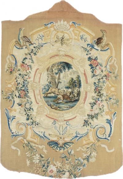 Antique French Tapestry 2 x 3