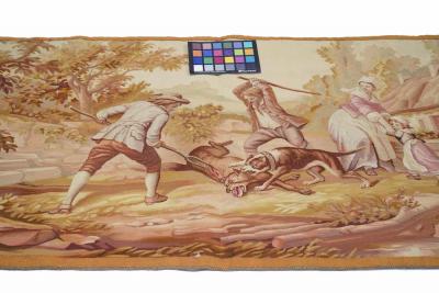 Antique French Tapestry 20 x 39