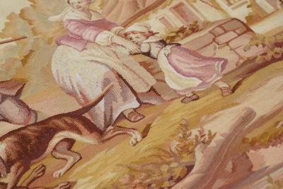 Antique French Tapestry 20 x 39