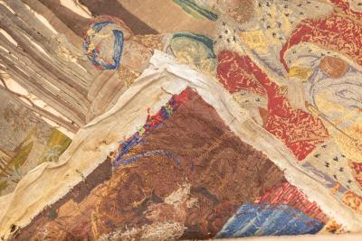 Antique French Tapestry 35 x 38