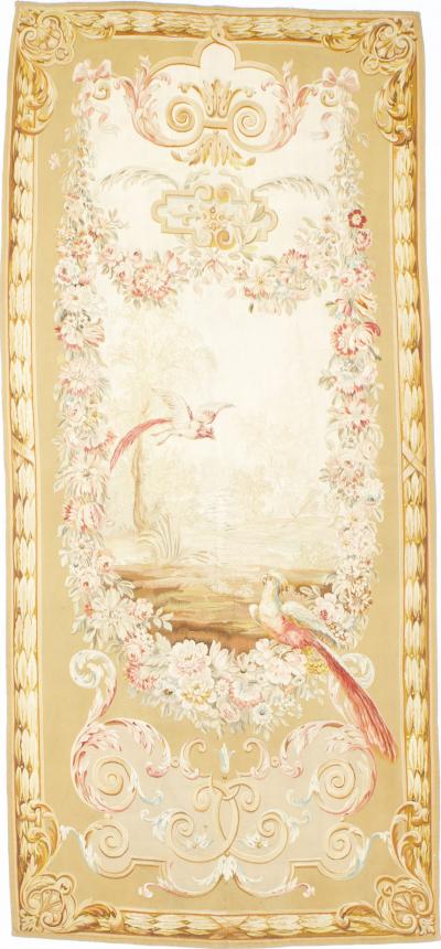 Antique French Tapestry 4 7 x 10 3 