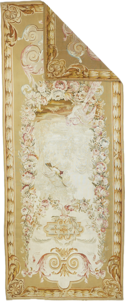 Antique French Tapestry 42 x 102