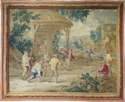 Antique French Tapestry 8 5 x 10 6 