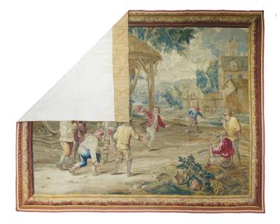 Antique French Tapestry 85 x 10 6 