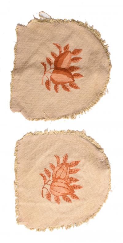 Antique French Tapestry Pair 16 x 16