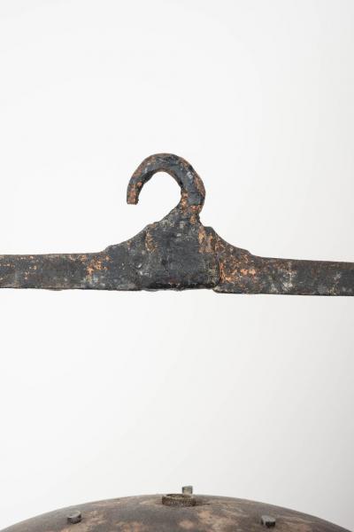 Antique French Tole Glass Paneled Barn Lantern