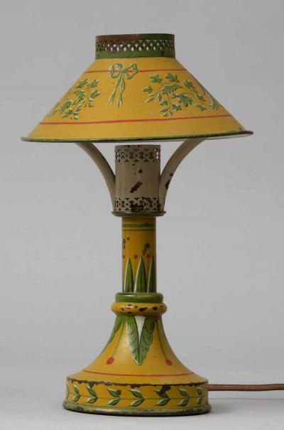 Antique French Tole Night Light Circa 1900