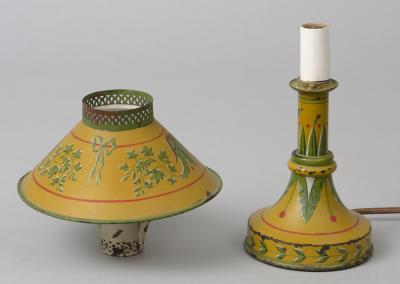 Antique French Tole Night Light Circa 1900