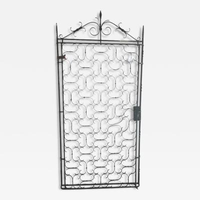 Antique French Wrought Iron Entry Gate