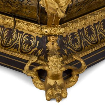 Antique French gilt bronze and Boulle marquetry jardini re