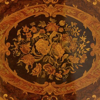 Antique French marquetry and gilt bronze centre table