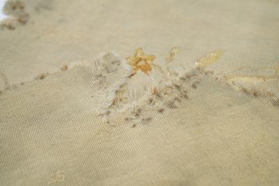 Antique French tapestry seat cover Circa 1890 one of pair 110 x 20 