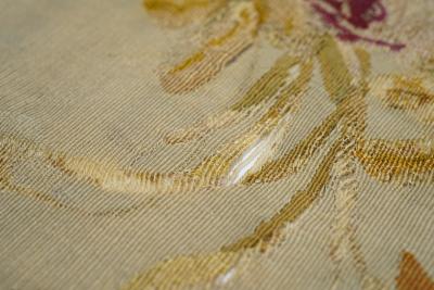 Antique French tapestry seat cover Circa 1890 one of pair 110 x 20 