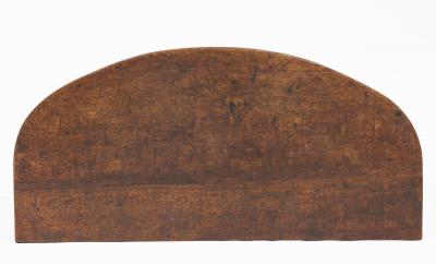 Antique George II Oak D End Table