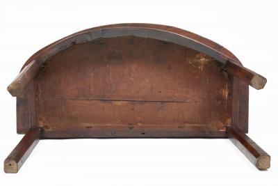 Antique George II Oak D End Table