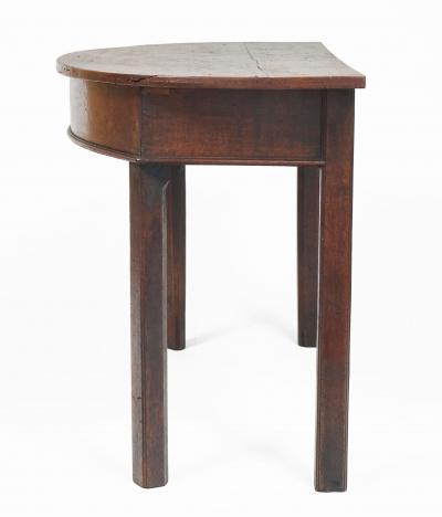 Antique George II Oak D End Table