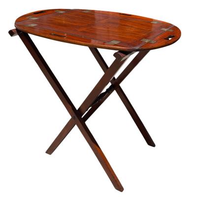 Antique Georgian Mahogany Butlers Tray on Stand c 1800