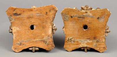 Antique Georgian Pair Gilded Capitals Circa 1770