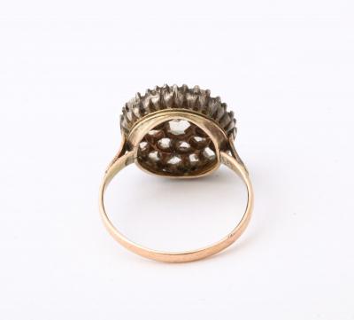 Antique Georgian Rose Diamond and Gold Ring