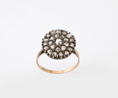 Antique Georgian Rose Diamond and Gold Ring
