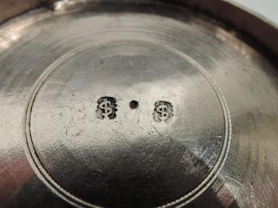 Antique German Classical Parcel Gilt Silver Beaker Cup 18th Century