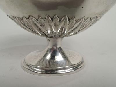 Antique German Neoclassical Silver Covered Urn 18 C
