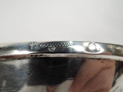 Antique German Neoclassical Silver Covered Urn 18 C