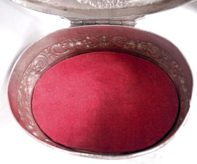 Antique German Neoclassical Silver Trinket Box