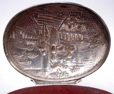 Antique German Neoclassical Silver Trinket Box