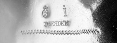 Antique German Rococo Silver 5 Piece Coffee Tea Set