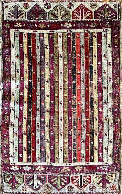 Antique Ghiordes Yastik Anatolian Rug