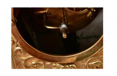 Antique Gilt Bronze S vres Porcelain Mantel Clock Raingo Fr res S vres Paris