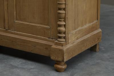 Antique Glazed Dresser in Solid Pine 19th Century