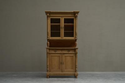 Antique Glazed Dresser in Solid Pine 19th Century