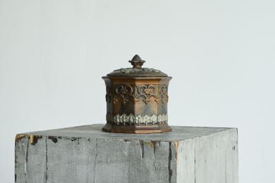 Antique Gothic Revival Style Lidded Tobacco Pot 19th Century